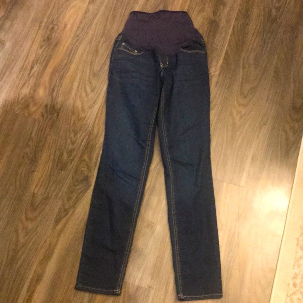 BRAND NEW Old Navy Maternity Skinny Dark Wash Jeans, NWOT